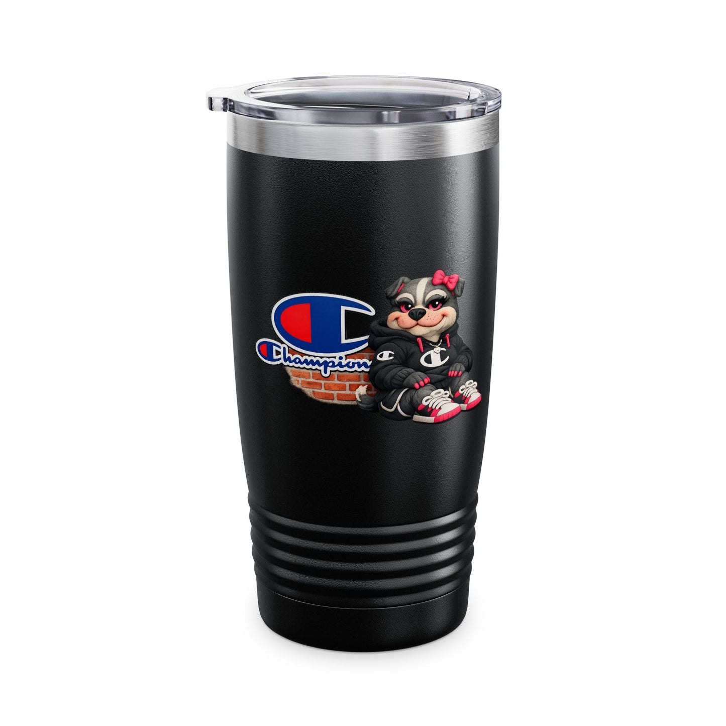 Champion Logo Dog 20oz Tumbler — Insulated Travel Cup