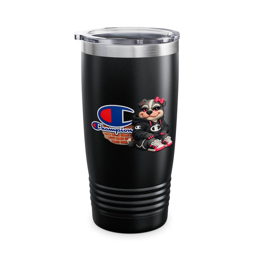 Champion Logo Dog 20oz Tumbler — Insulated Travel Cup