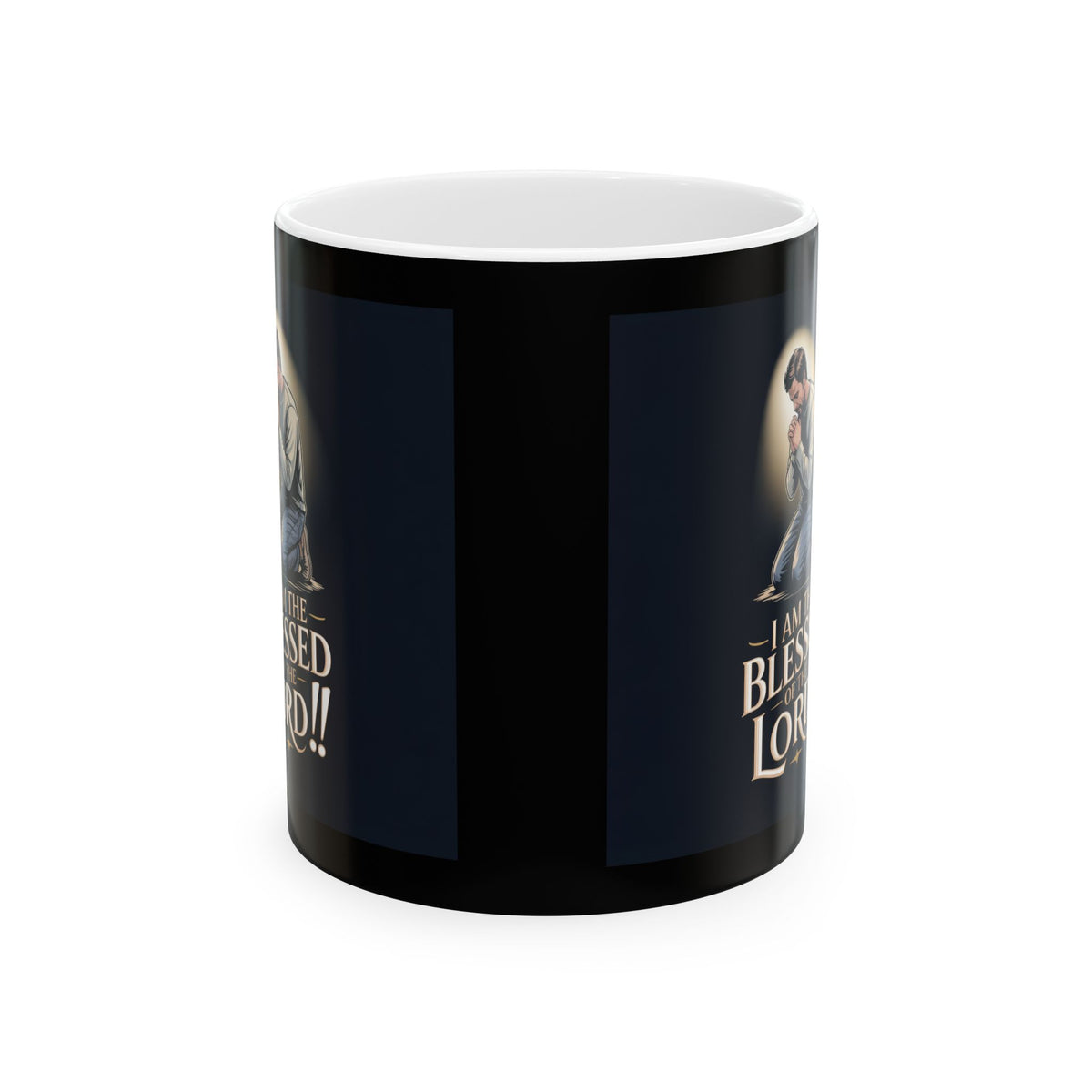 Blessed & Loved Ceramic Mug — Inspirational Faith Coffee Cup (11oz/15oz)