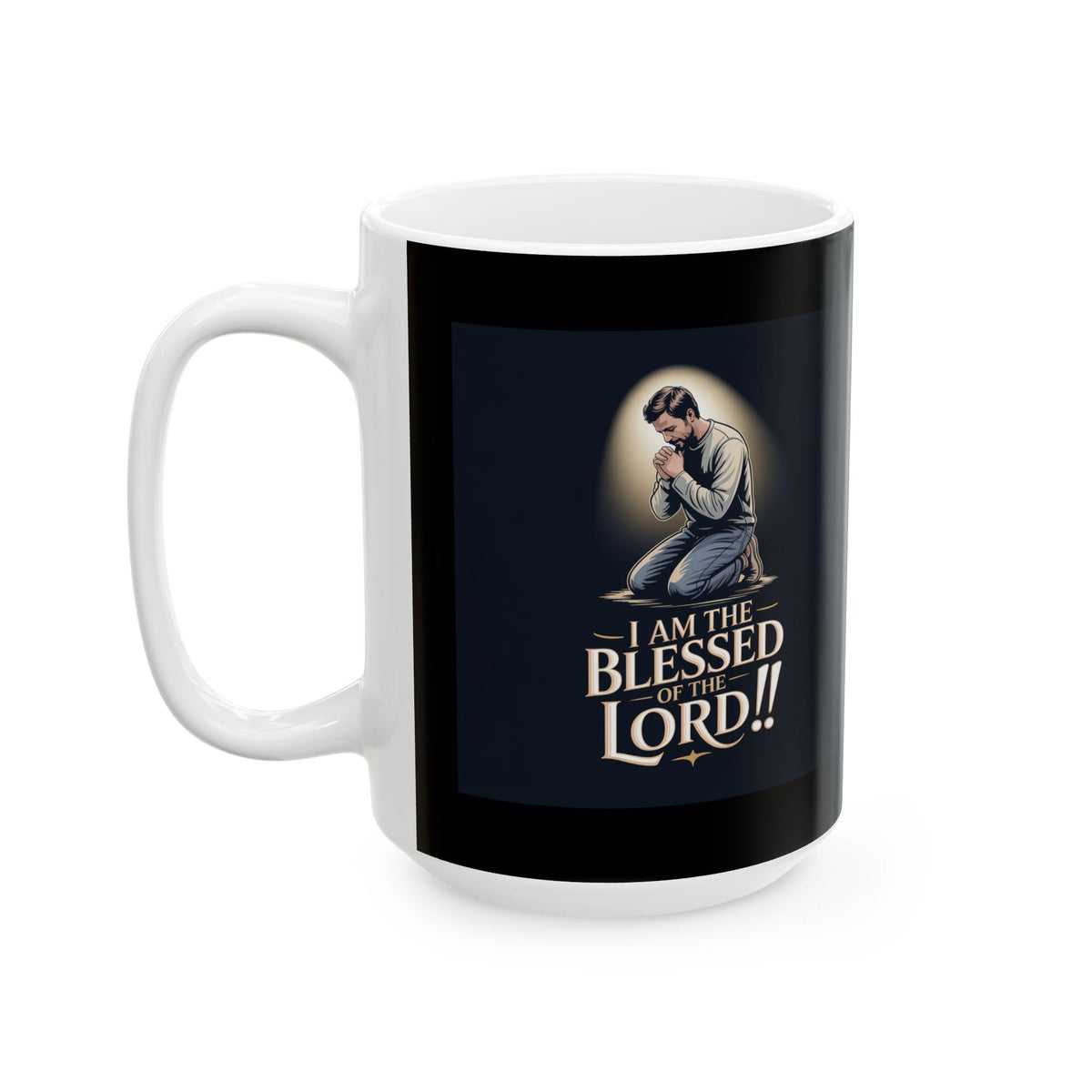 Blessed & Loved Ceramic Mug — Inspirational Faith Coffee Cup (11oz/15oz)
