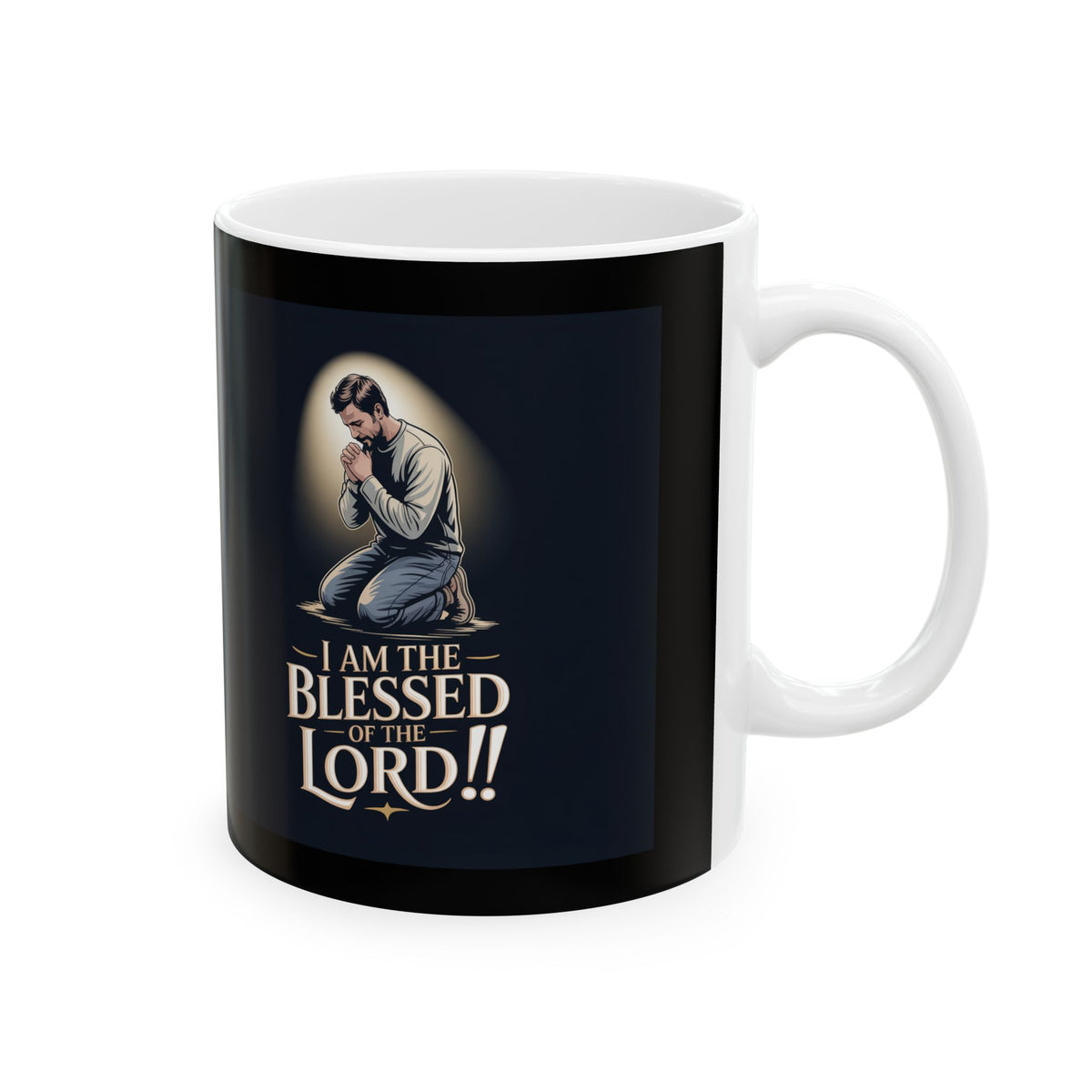 Blessed & Loved Ceramic Mug — Inspirational Faith Coffee Cup (11oz/15oz)