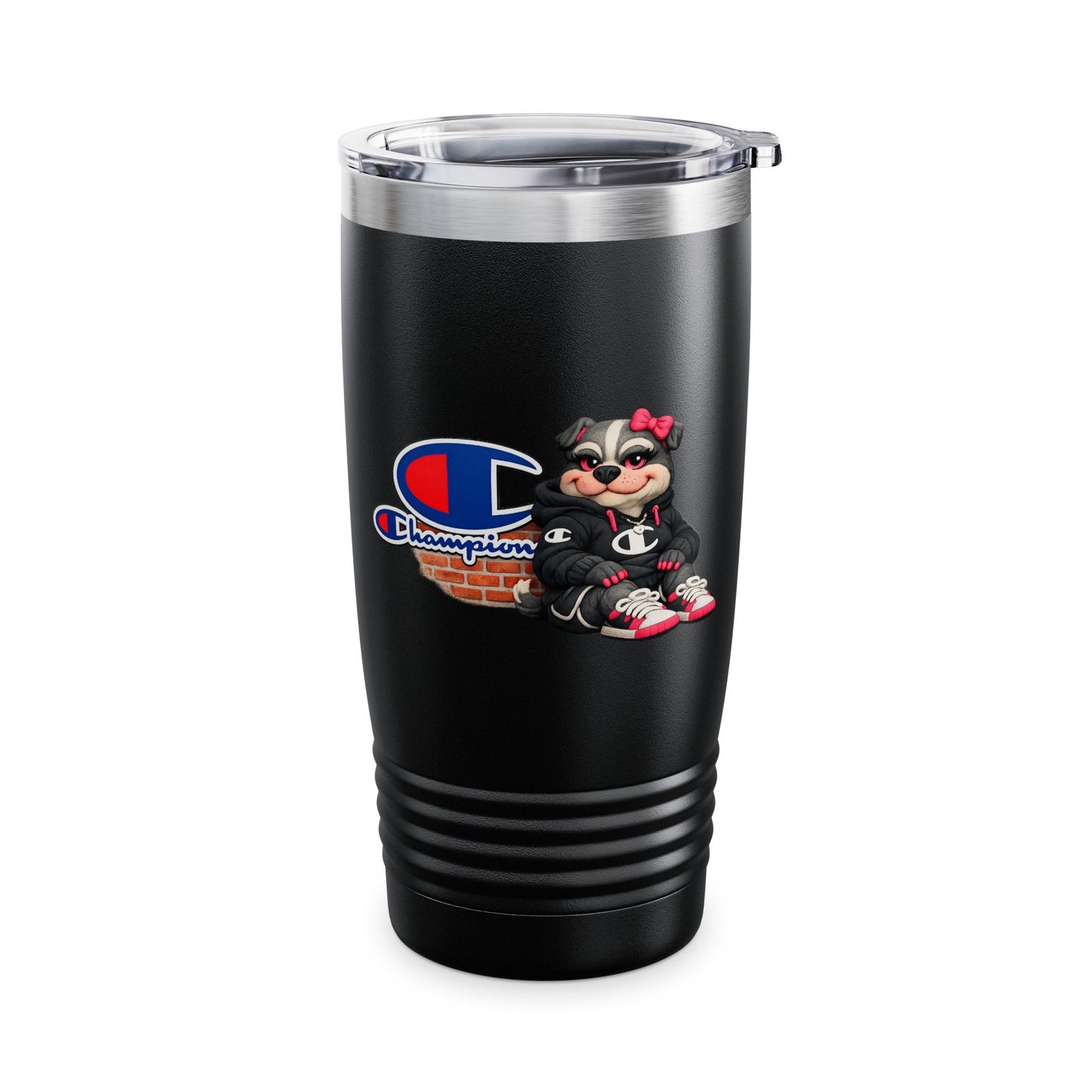 Champion Logo Dog 20oz Tumbler — Insulated Travel Cup