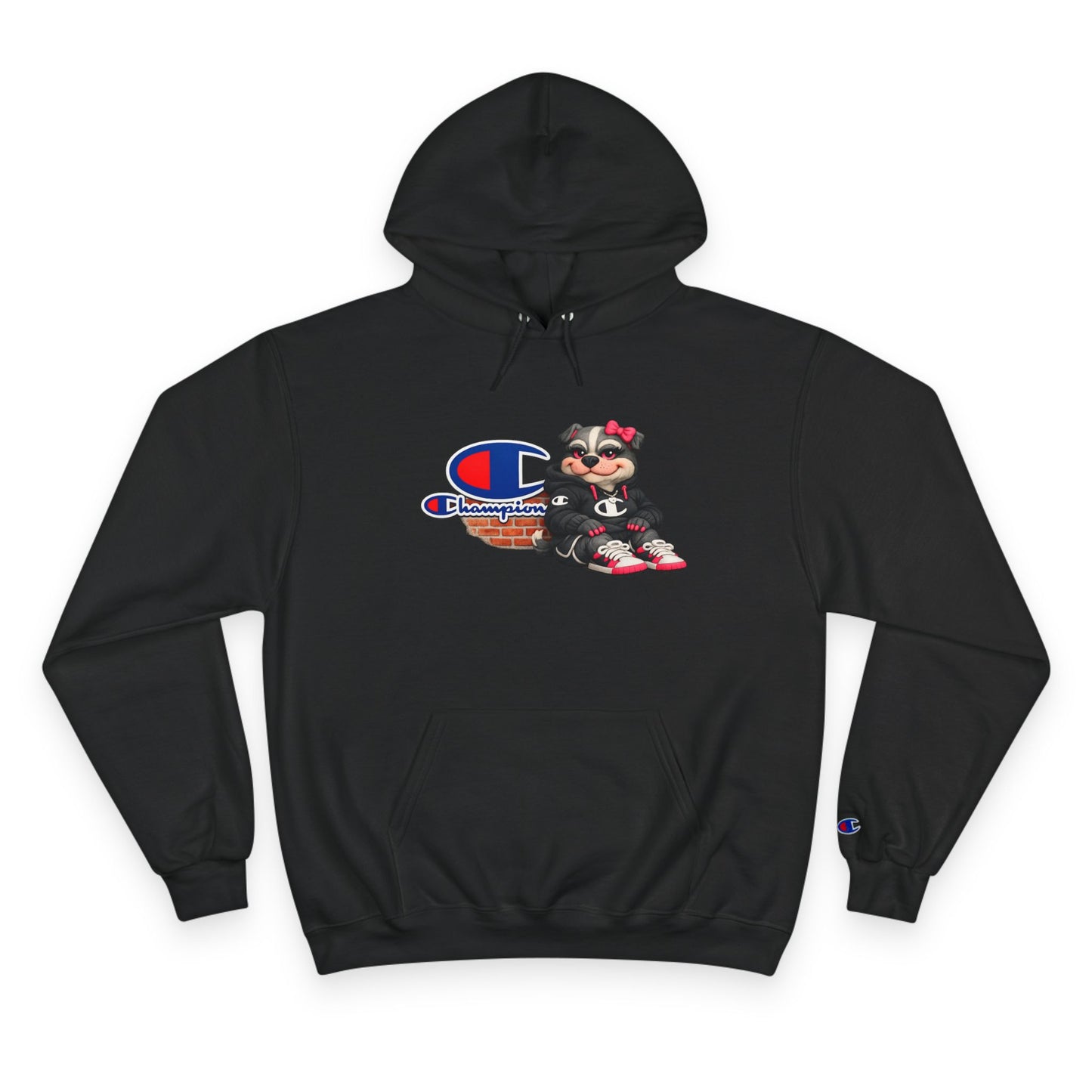 Hoodie — 'Gym Bully' Champion Logo Athletic Pullover
