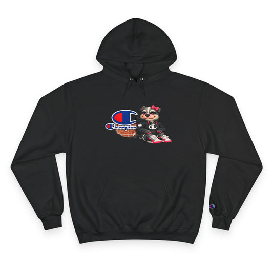 Hoodie — 'Gym Bully' Champion Logo Athletic Pullover
