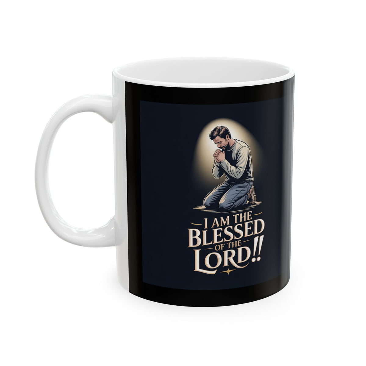 Blessed & Loved Ceramic Mug — Inspirational Faith Coffee Cup (11oz/15oz)
