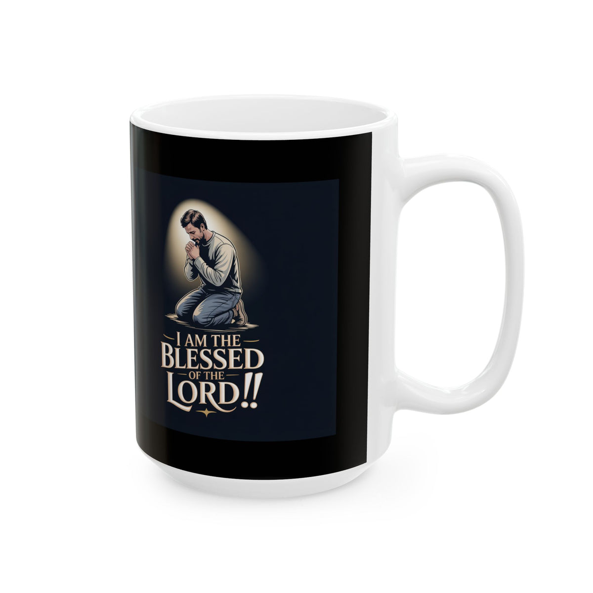 Blessed & Loved Ceramic Mug — Inspirational Faith Coffee Cup (11oz/15oz)